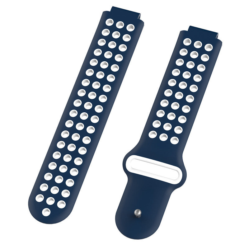 26mm Dual-colors Silicone Watch Strap Band for Garmin Forerunner 735XT/220/230/235/620/630