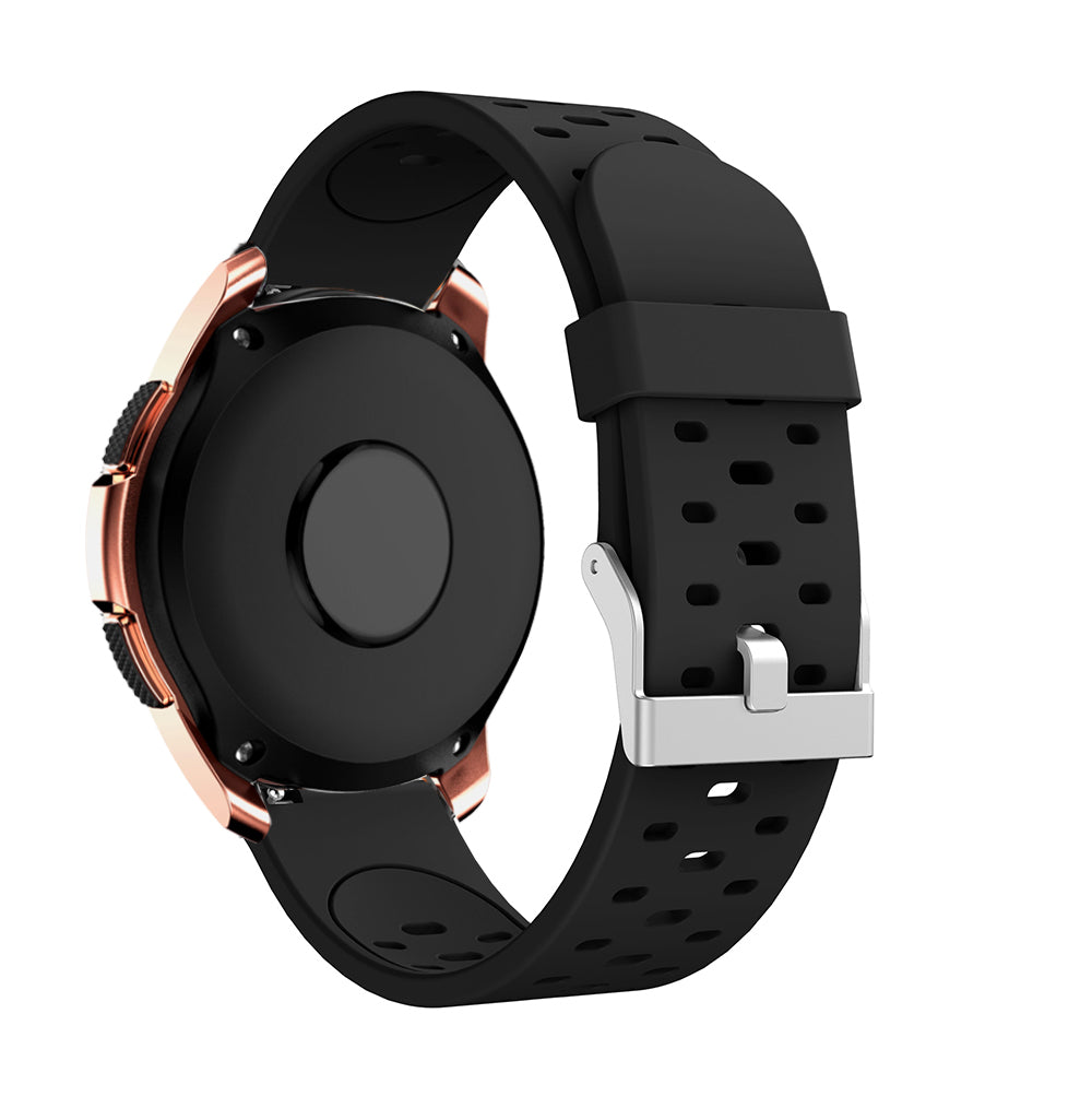 20mm Dual-colors Silicone Smart Watch Replacement Band for Samsung Galaxy Watch 42mm