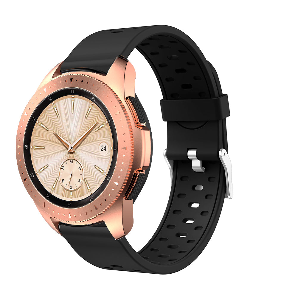 20mm Dual-colors Silicone Smart Watch Replacement Band for Samsung Galaxy Watch 42mm