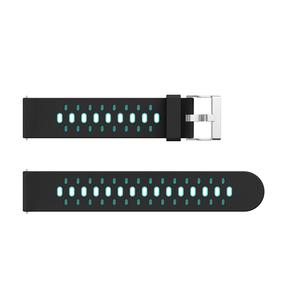 20mm Dual-colors Silicone Smart Watch Replacement Band for Samsung Galaxy Watch 42mm