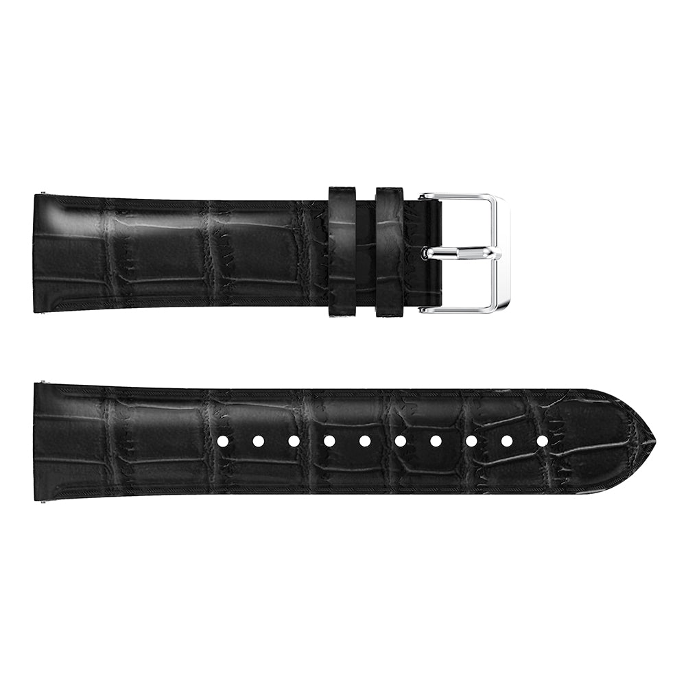 20mm Crocodile Texture Leather Smart Watch Strap Replacement for Amazfit GTS