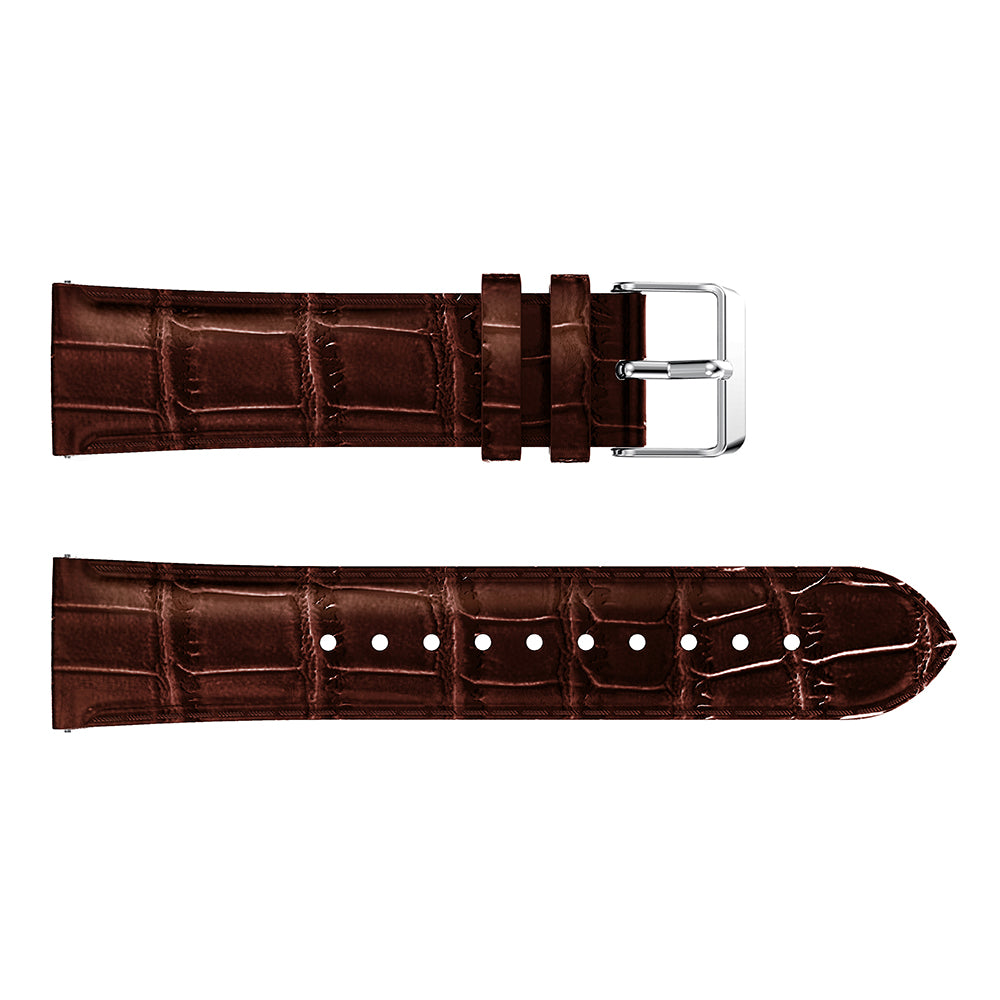 20mm Crocodile Texture Leather Smart Watch Strap Replacement for Amazfit GTS