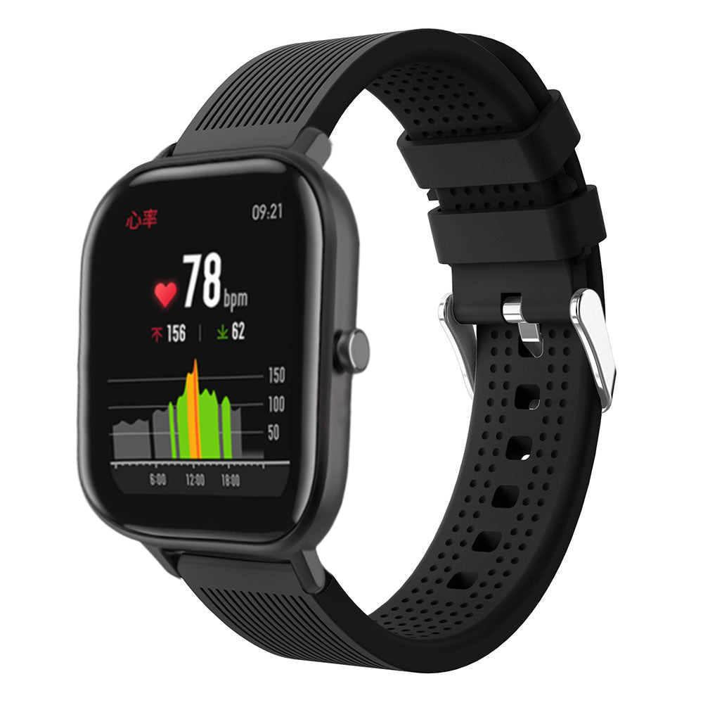 20mm Stripe Silicone Wrist Strap Replacement for Amazfit GTS/Amazfit Bip Lite