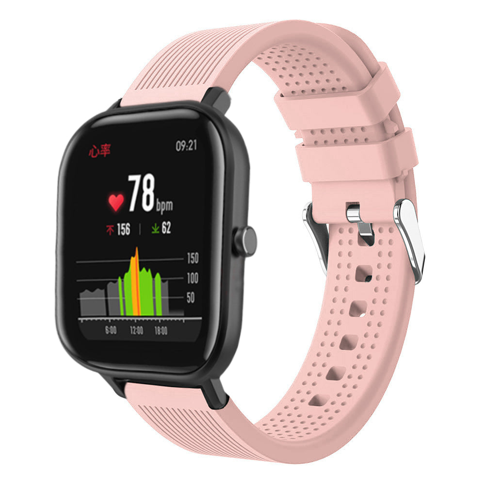 20mm Stripe Silicone Wrist Strap Replacement for Amazfit GTS/Amazfit Bip Lite