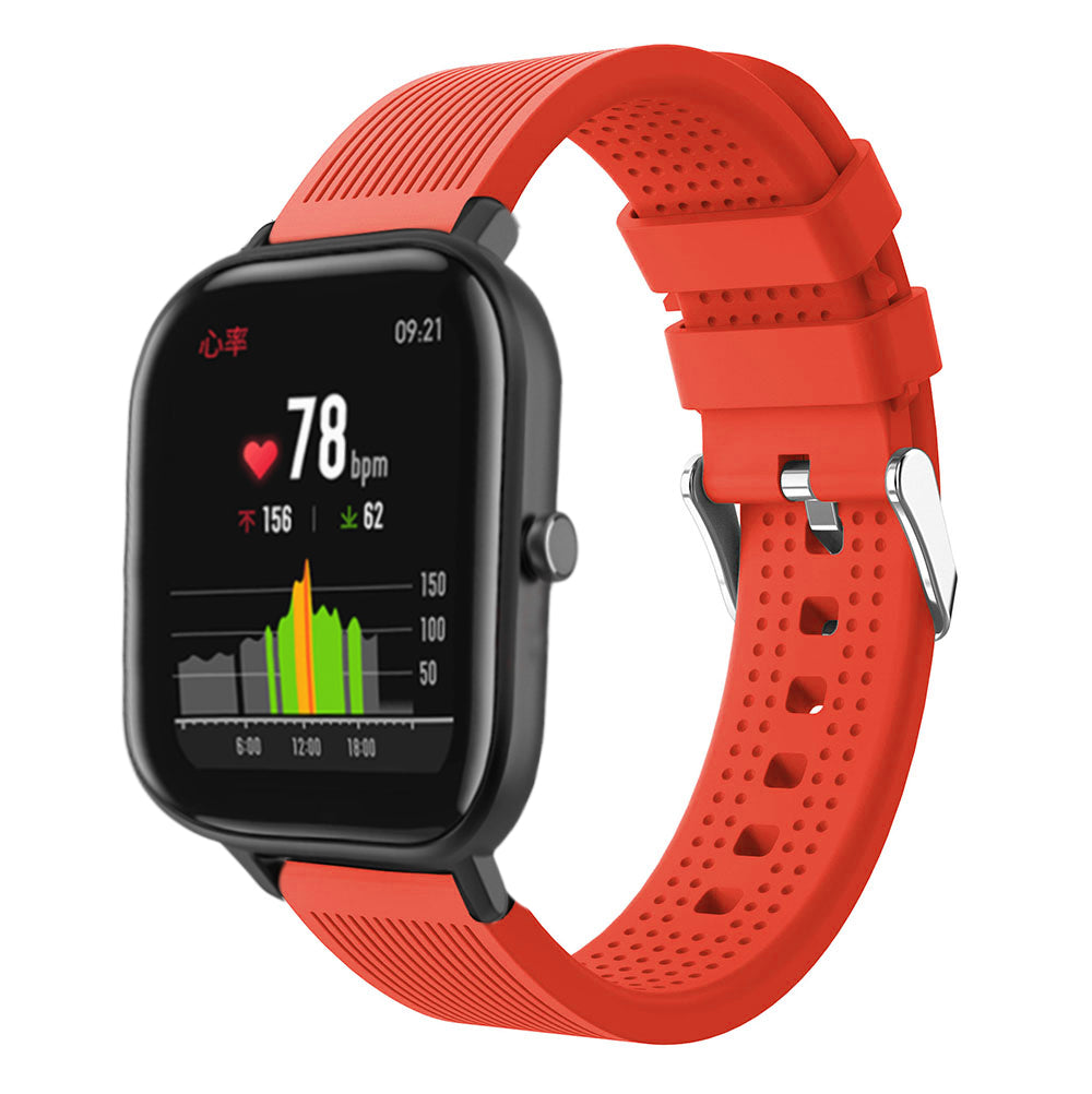 20mm Stripe Silicone Wrist Strap Replacement for Amazfit GTS/Amazfit Bip Lite