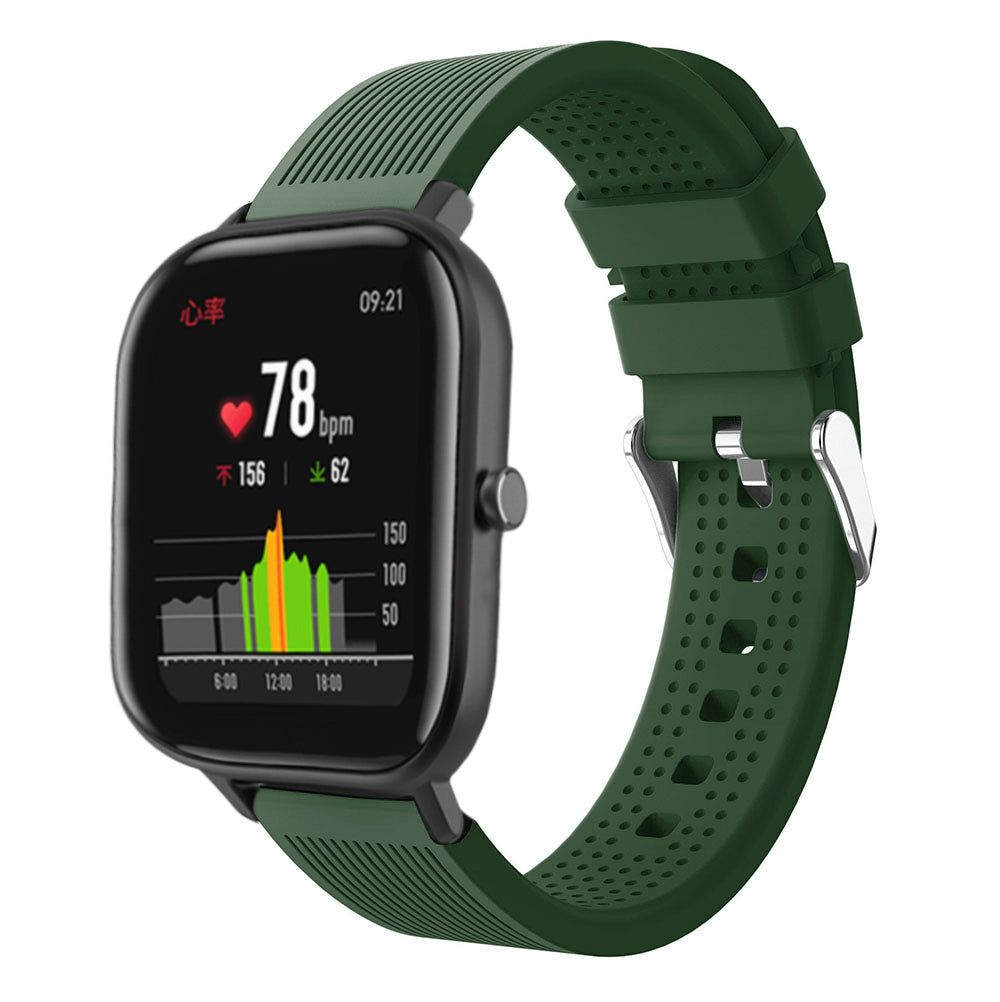 20mm Stripe Silicone Wrist Strap Replacement for Amazfit GTS/Amazfit Bip Lite