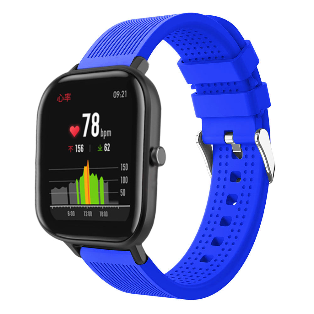 20mm Stripe Silicone Wrist Strap Replacement for Amazfit GTS/Amazfit Bip Lite