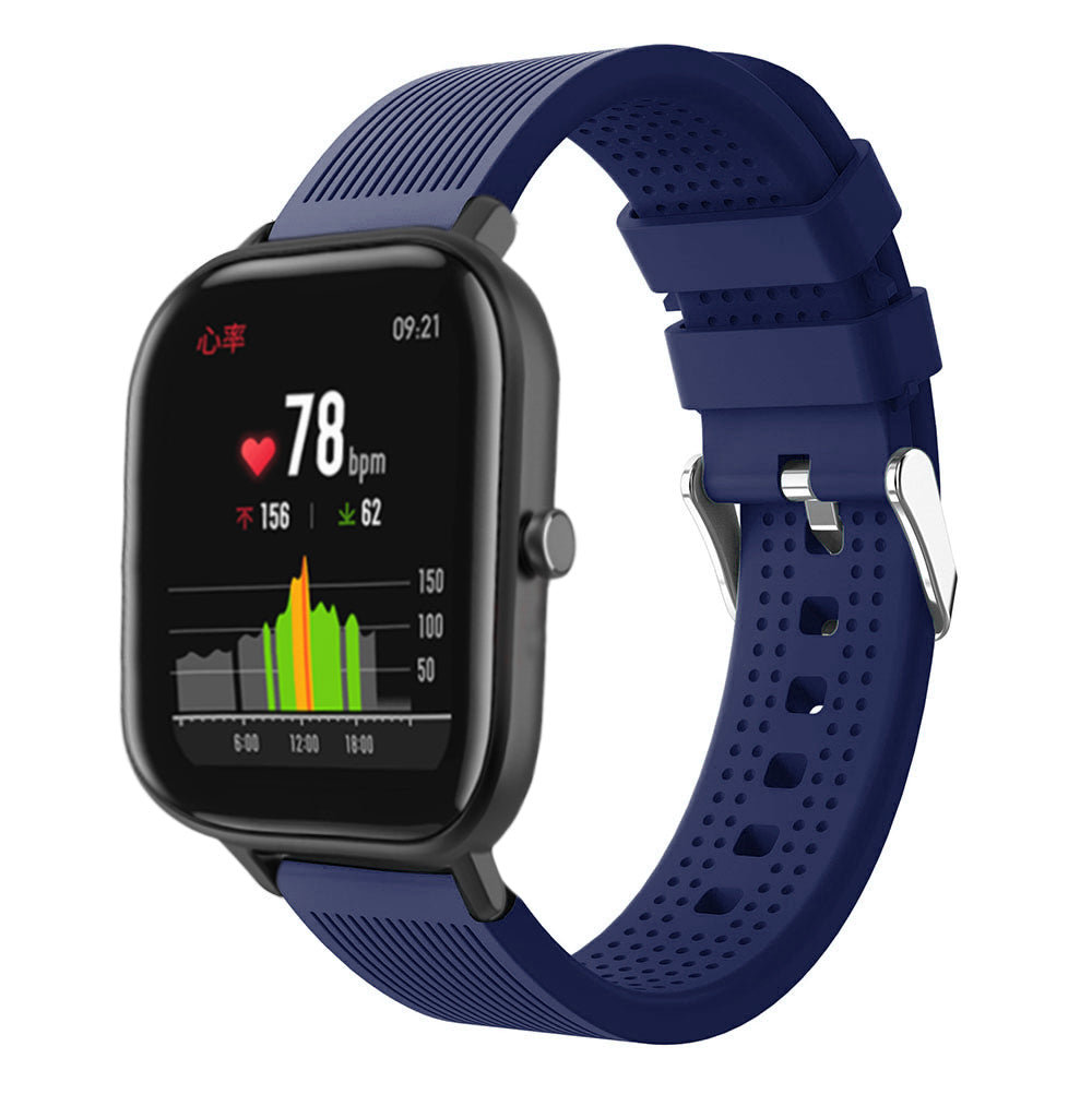 20mm Stripe Silicone Wrist Strap Replacement for Amazfit GTS/Amazfit Bip Lite