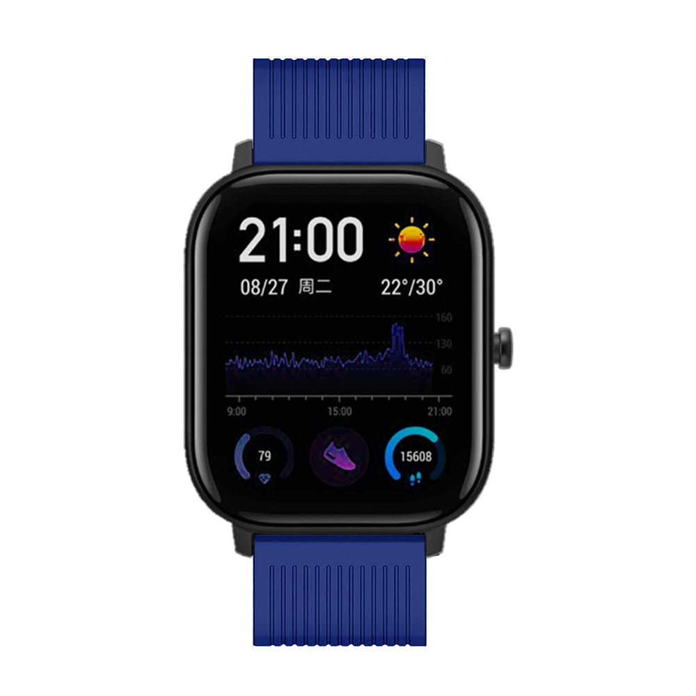 20mm Stripe Silicone Wrist Strap Replacement for Amazfit GTS/Amazfit Bip Lite
