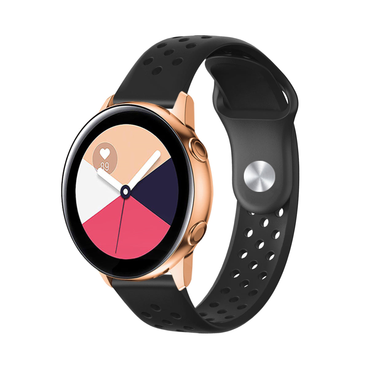 20mm Soft Ventilation Silicone Watch Band Replacement for Garmin Move Luxe/Move Style/Move 3/Move Venu