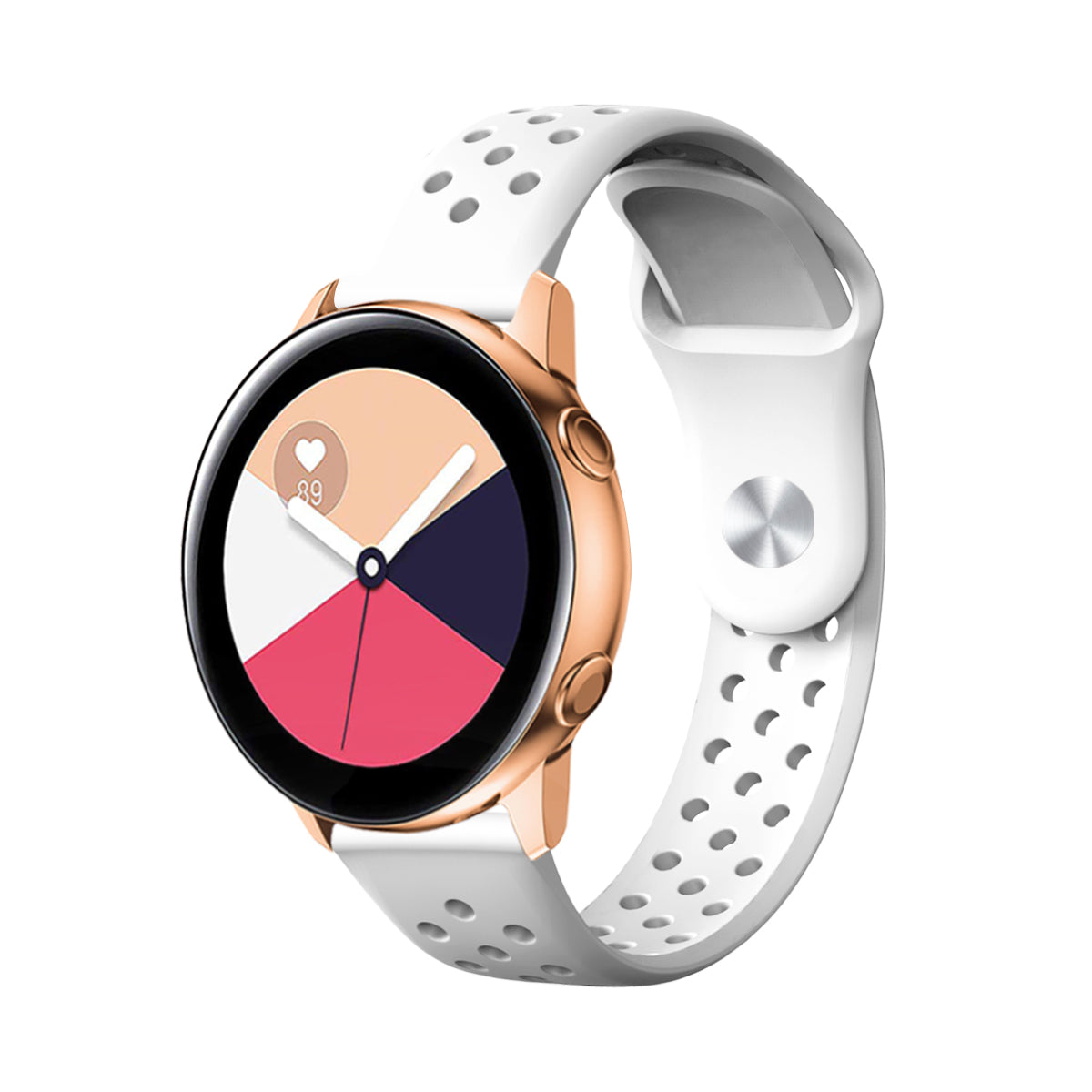 20mm Soft Ventilation Silicone Watch Band Replacement for Garmin Move Luxe/Move Style/Move 3/Move Venu