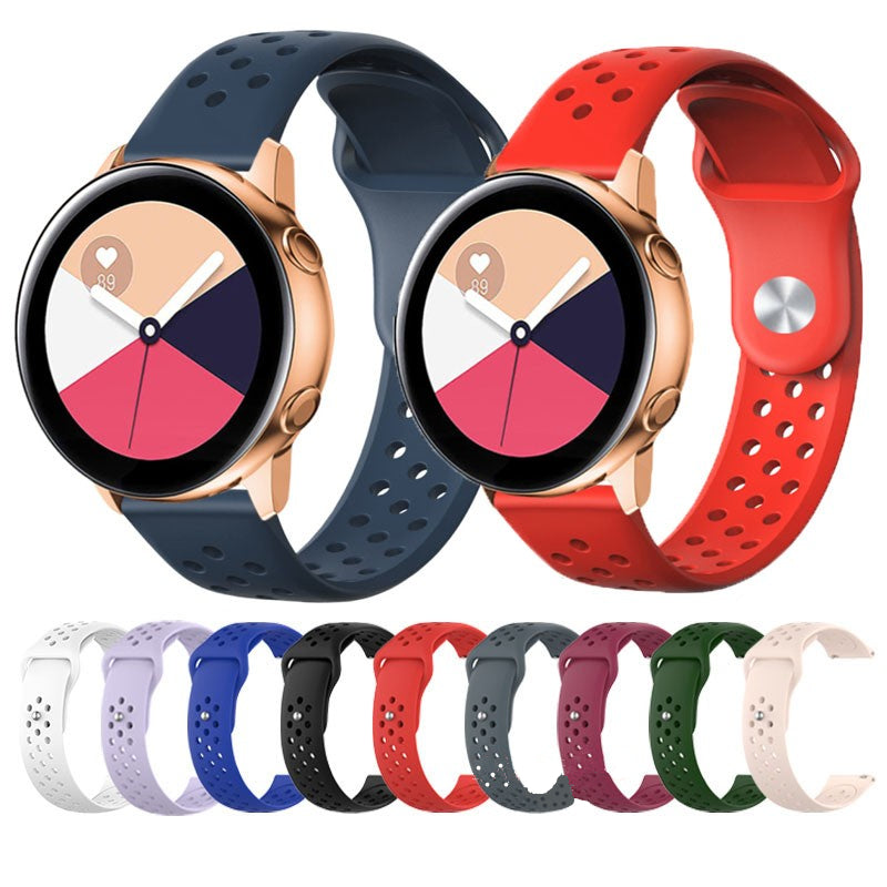 20mm Soft Ventilation Silicone Watch Band Replacement for Garmin Move Luxe/Move Style/Move 3/Move Venu