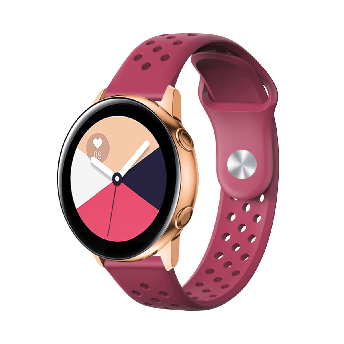 20mm Soft Ventilation Silicone Watch Band Replacement for Garmin Move Luxe/Move Style/Move 3/Move Venu