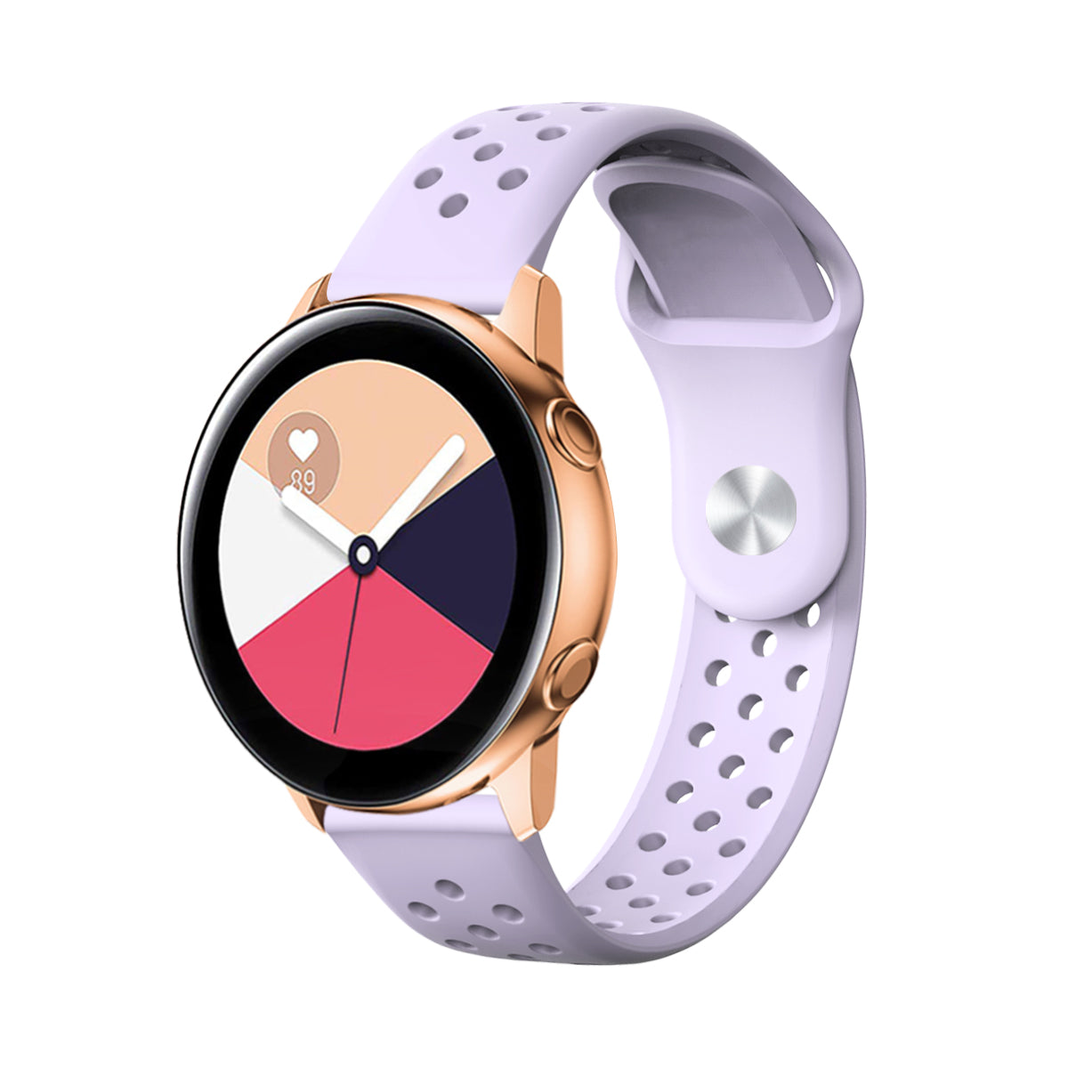 20mm Soft Ventilation Silicone Watch Band Replacement for Garmin Move Luxe/Move Style/Move 3/Move Venu