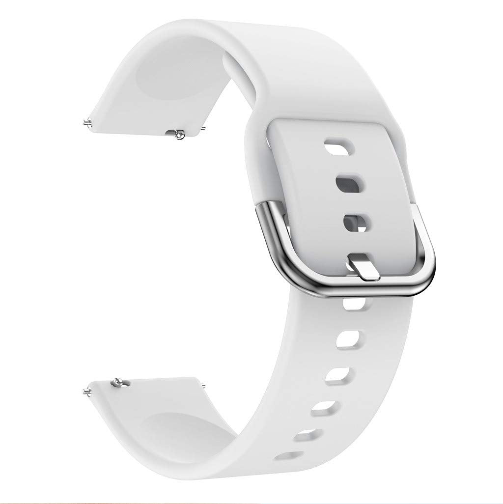 20mm Silicone Wrist Strap Replacement for Samsung Galaxy Watch4 Classic 46mm 42mm/Watch4 44mm 40mm/Garmin Move Luxe/Move Style/Move 3/Move Venu