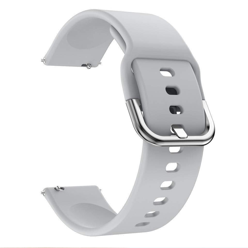 20mm Silicone Wrist Strap Replacement for Samsung Galaxy Watch4 Classic 46mm 42mm/Watch4 44mm 40mm/Garmin Move Luxe/Move Style/Move 3/Move Venu