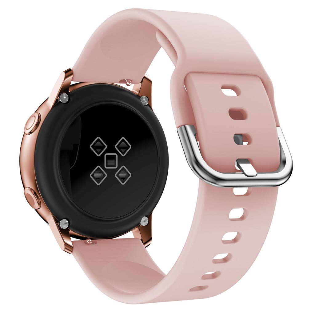 20mm Silicone Wrist Strap Replacement for Samsung Galaxy Watch4 Classic 46mm 42mm/Watch4 44mm 40mm/Garmin Move Luxe/Move Style/Move 3/Move Venu