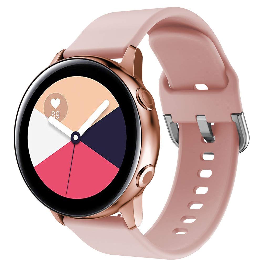 20mm Silicone Wrist Strap Replacement for Samsung Galaxy Watch4 Classic 46mm 42mm/Watch4 44mm 40mm/Garmin Move Luxe/Move Style/Move 3/Move Venu