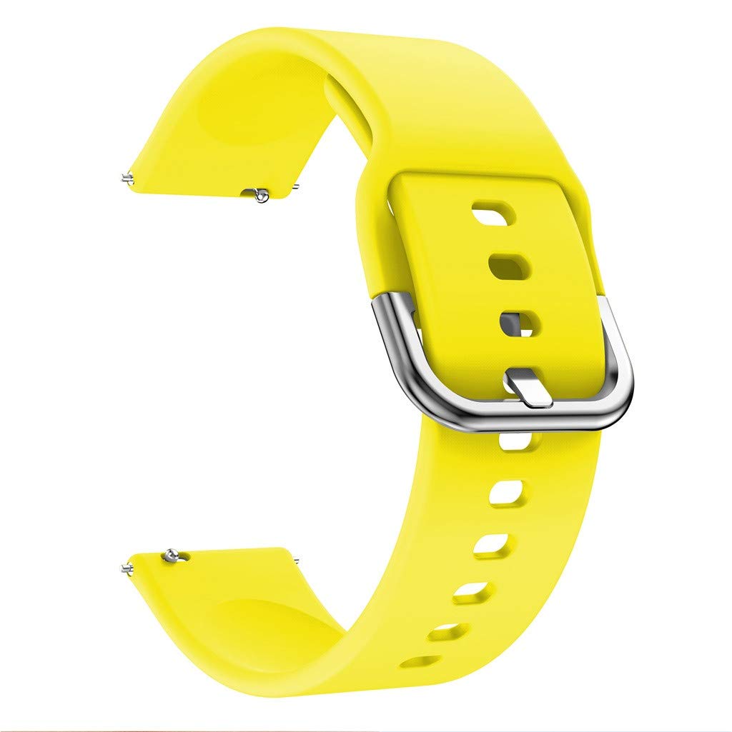 20mm Silicone Wrist Strap Replacement for Samsung Galaxy Watch4 Classic 46mm 42mm/Watch4 44mm 40mm/Garmin Move Luxe/Move Style/Move 3/Move Venu