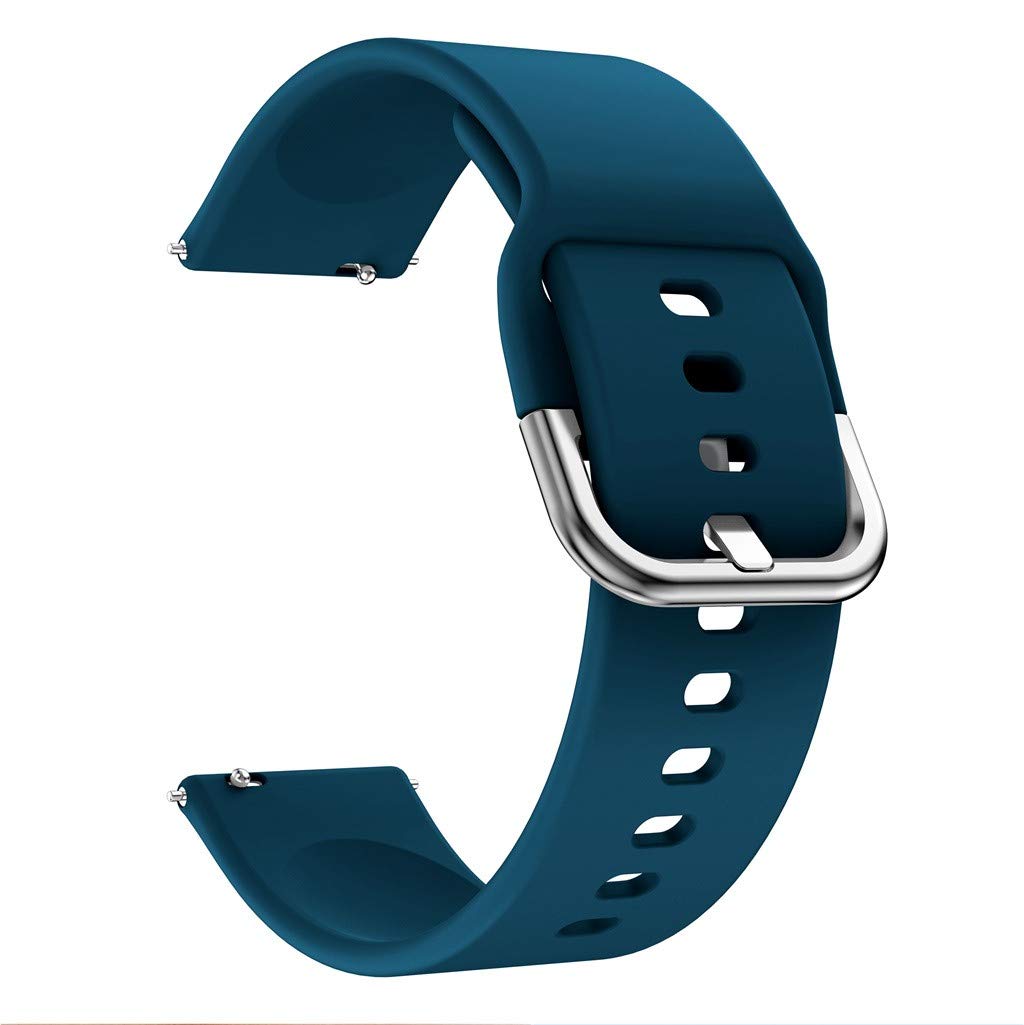 20mm Silicone Wrist Strap Replacement for Samsung Galaxy Watch4 Classic 46mm 42mm/Watch4 44mm 40mm/Garmin Move Luxe/Move Style/Move 3/Move Venu