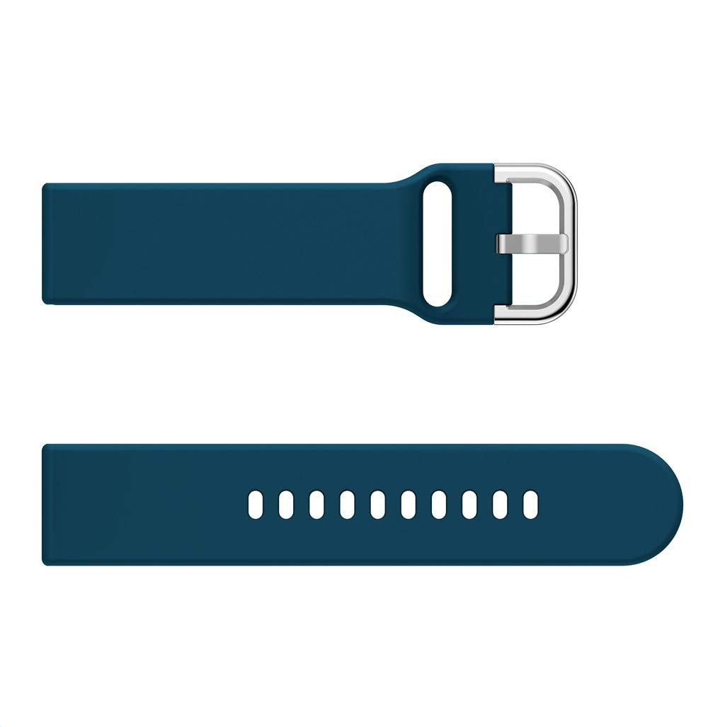 20mm Silicone Wrist Strap Replacement for Samsung Galaxy Watch4 Classic 46mm 42mm/Watch4 44mm 40mm/Garmin Move Luxe/Move Style/Move 3/Move Venu