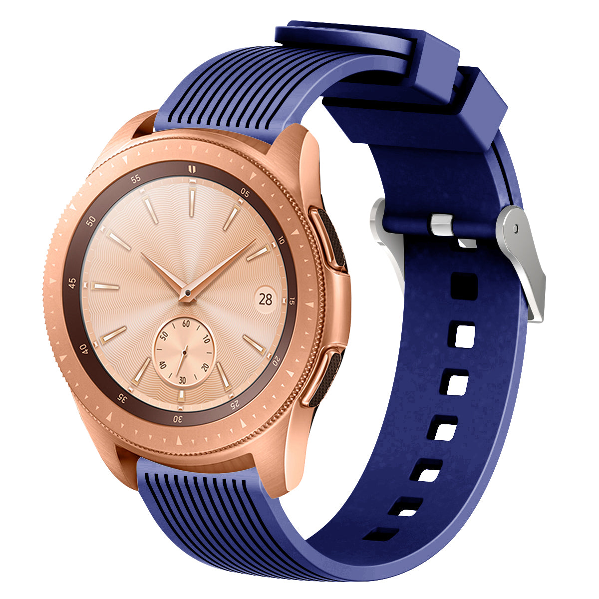 20mm Stripe Texture Silicone Smart Watch Band for GarminMove Luxe/Move Style/Move 3/Move Venu