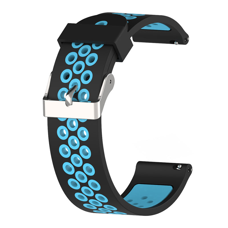 20mm Dual Color Silicone Smart Watch Band for GarminMove Luxe/Move Style /Move 3 /Move Venu