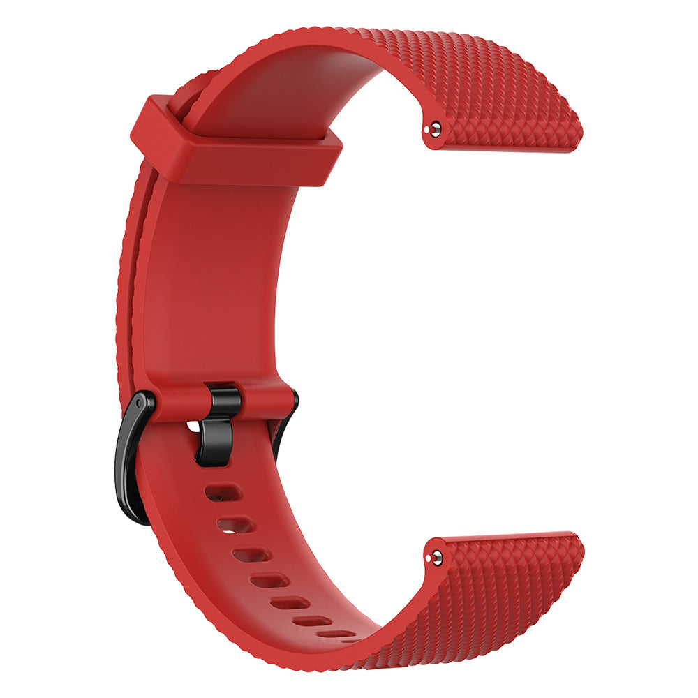 22mm Textured Soft Silicone Strap Watch Band Replacement for Garmin Vivoactive 4
