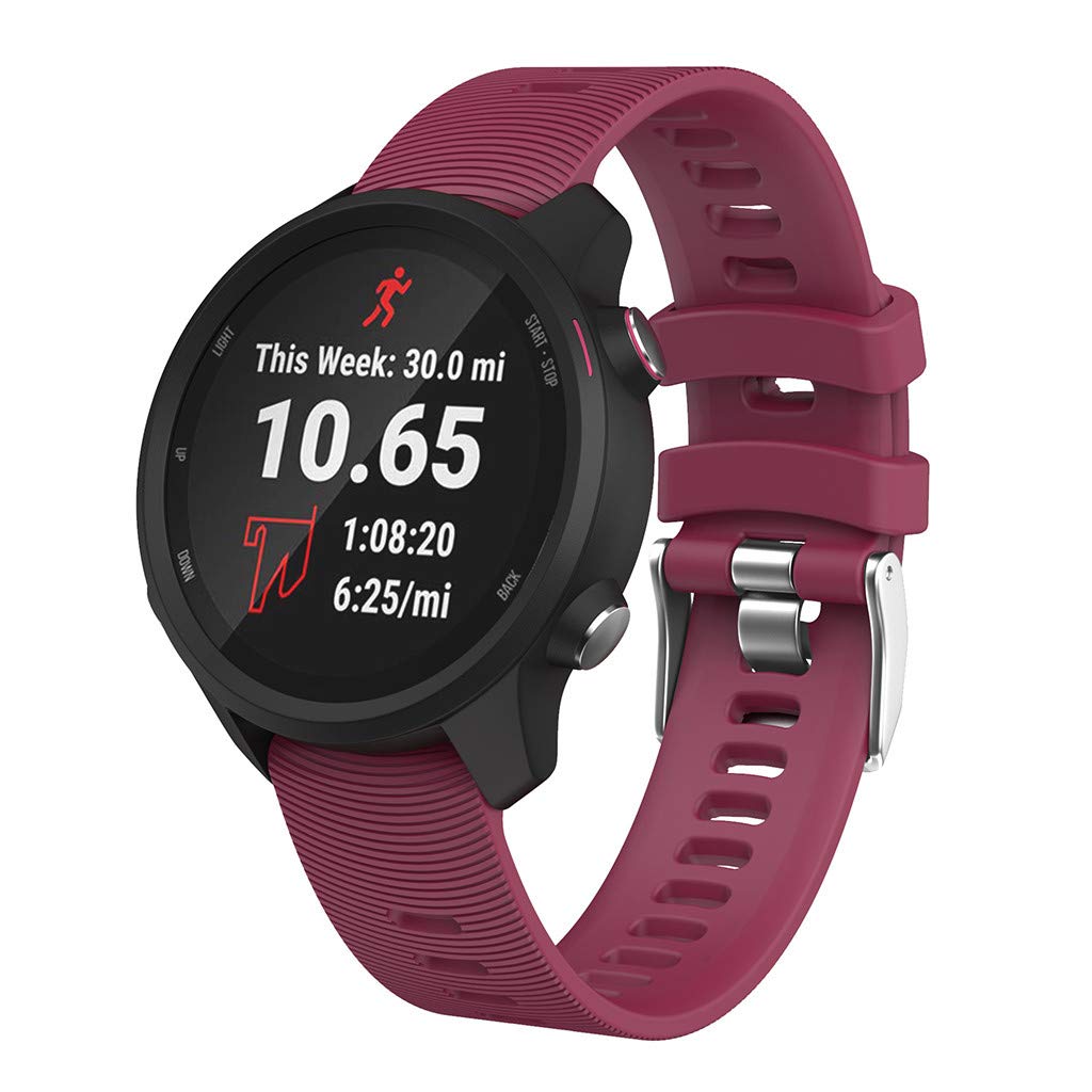 20mm Silicone Smart Watch Band for GarminMove Forerunner 245M/645M/Vivoactive 3t