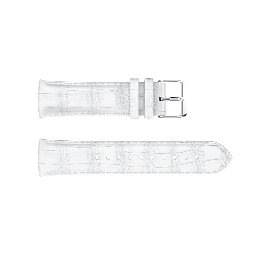20mm Crocodile Texture Genuine Leather Watch Strap Replacement for Samsung Galaxy Watch Active
