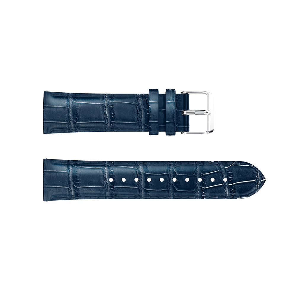 20mm Crocodile Texture Genuine Leather Watch Strap Replacement for Samsung Galaxy Watch Active