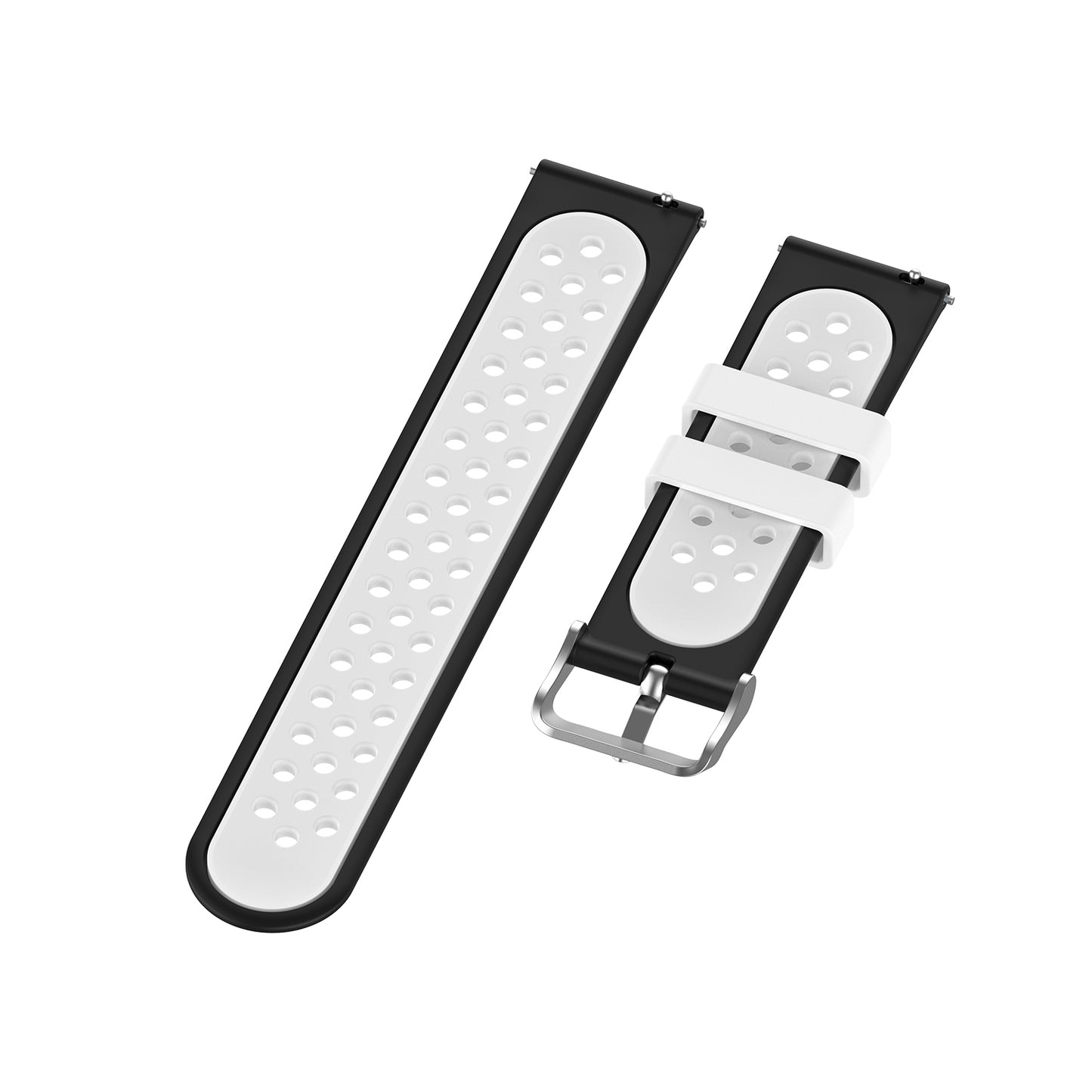 18mm Dual Color Silicone Smart Watch Band for Xiaomi Mi Watch