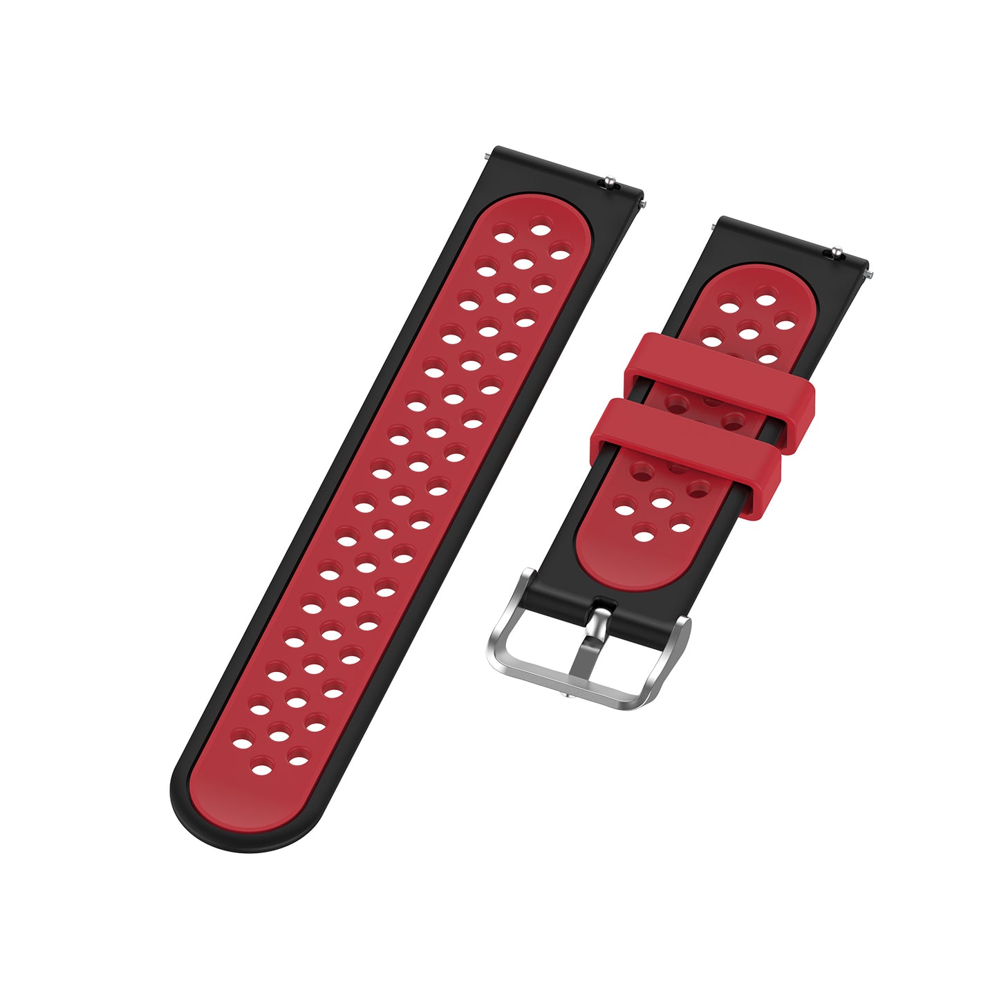 18mm Dual Color Silicone Smart Watch Band for Xiaomi Mi Watch