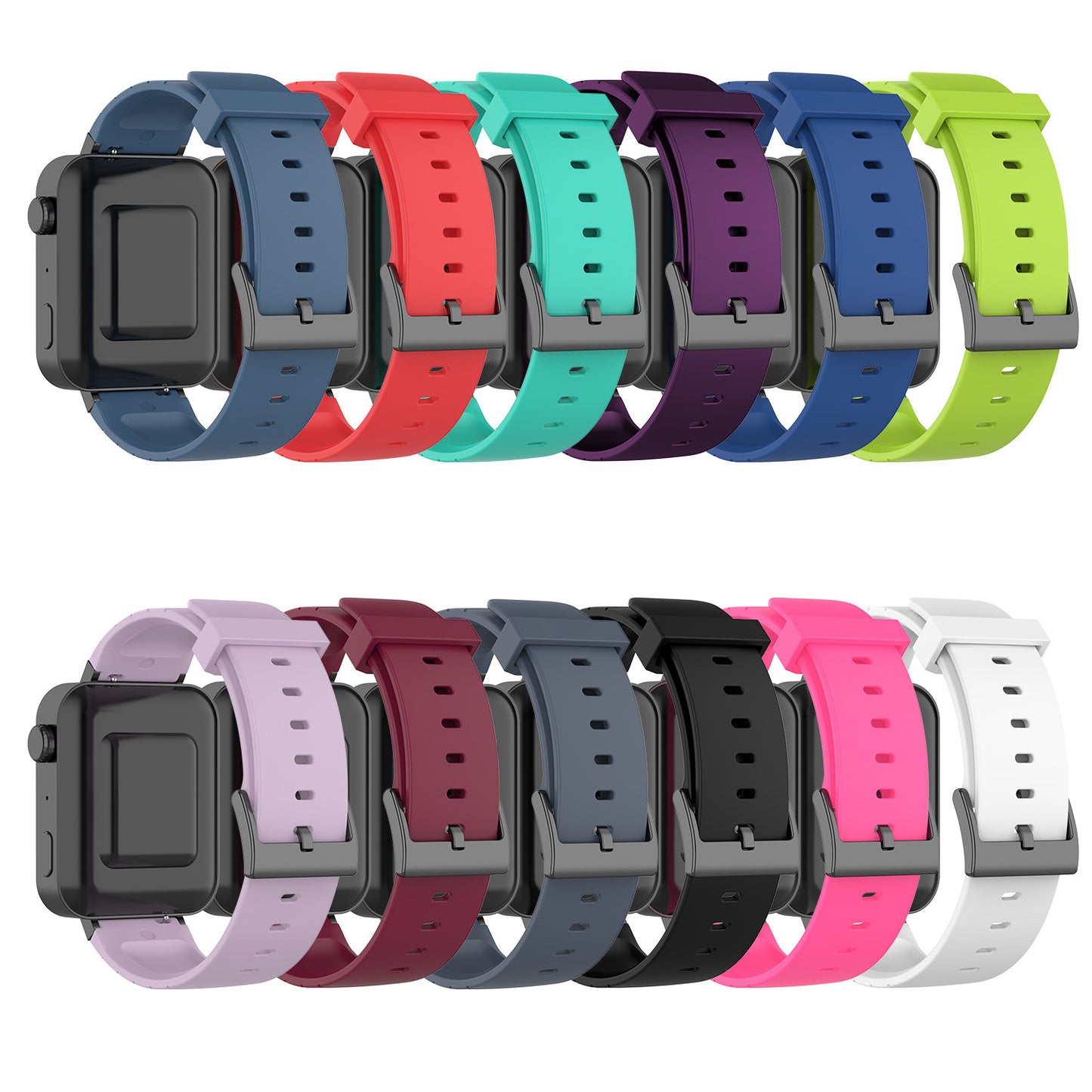 18mm Silicone Wrist Strap Replacement for Xiaomi Mi Smart Watch