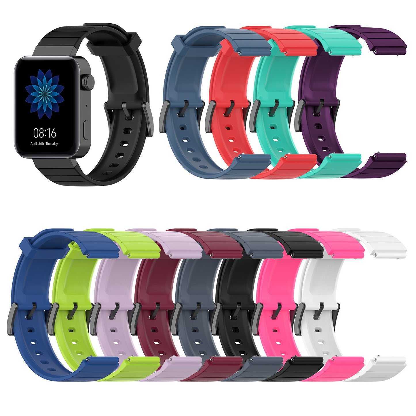 18mm Silicone Wrist Strap Replacement for Xiaomi Mi Smart Watch