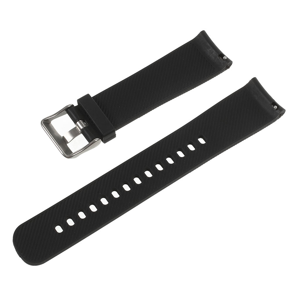 20mm Soft TPU Watch Band Strap for Samsung Gear S2 Classic / Garmin Vivoactive 3 / Amazfit Youth