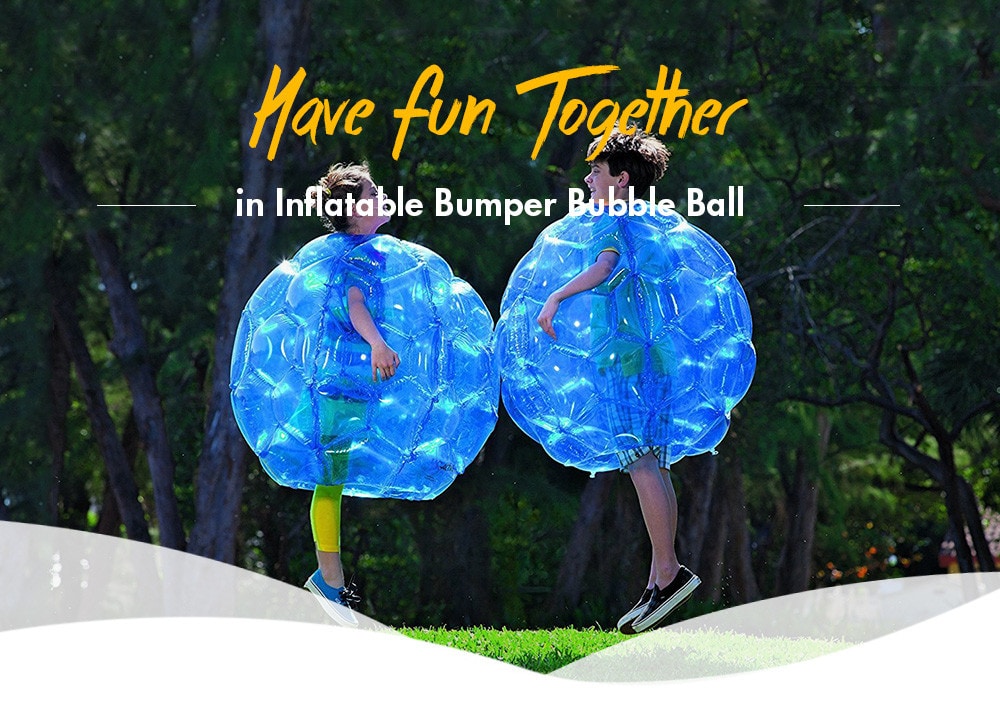 1PC Body Bumper Body Ball Zorb 60CM Inflatable PVC Soccer Ball Bubble Funny Outdoor Soccer Game for Kids