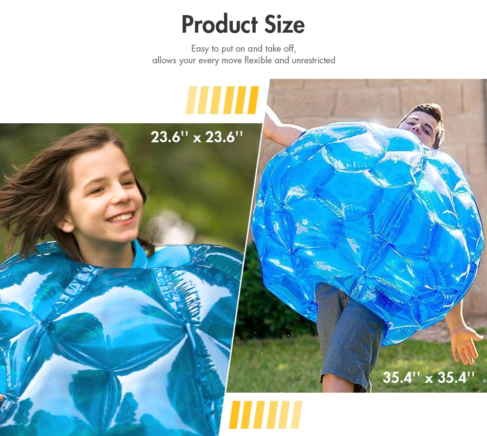 1PC Body Bumper Body Ball Zorb 60CM Inflatable PVC Soccer Ball Bubble Funny Outdoor Soccer Game for Kids