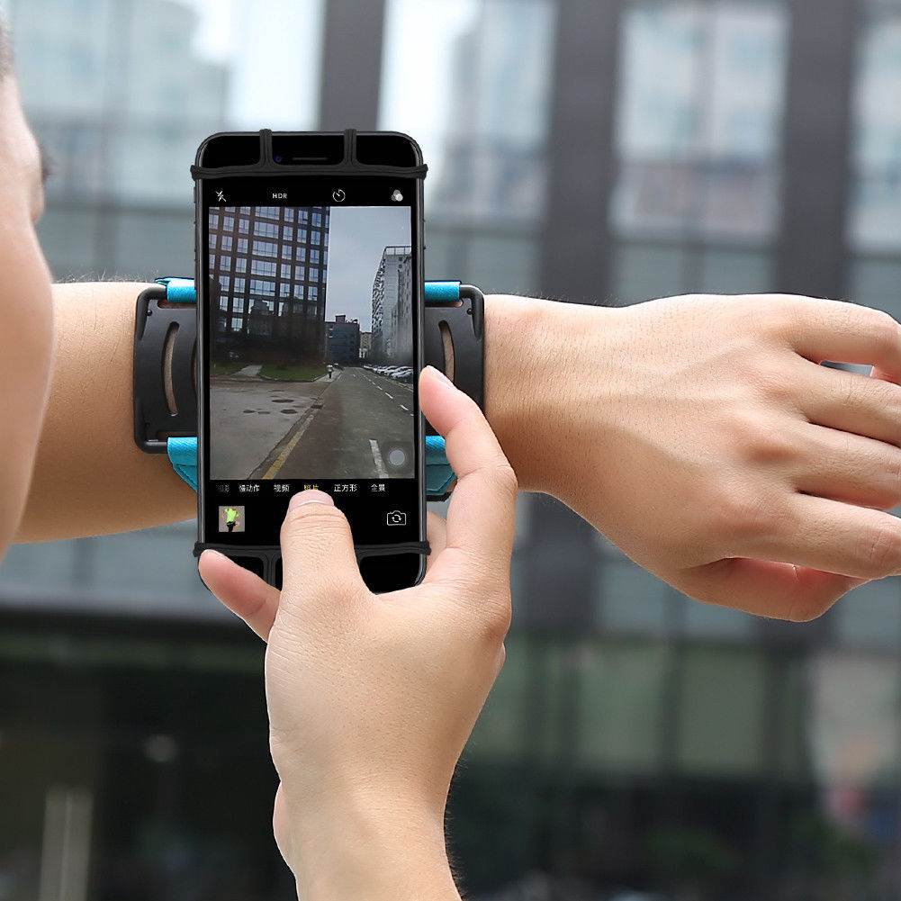 180-degree Rotatable Sport Cycling Running Cellphone Holder Wrist Strap Armband for 4-6 inches Phone