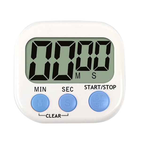 Large Screen LCD Display Electronic Digits Timer Alarm Clock with Stand