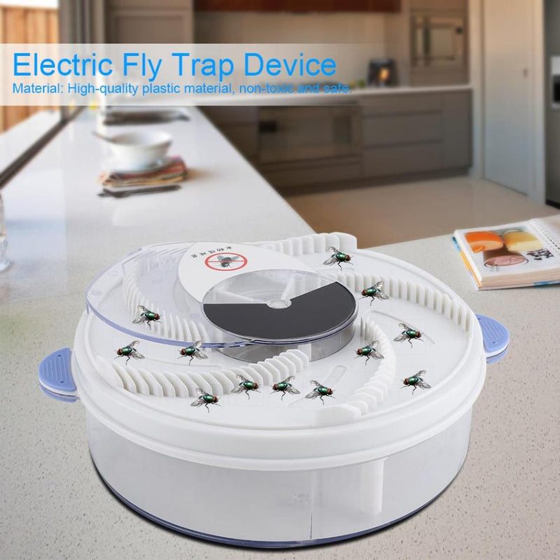Electric Fly Trap Device with Trapping Food