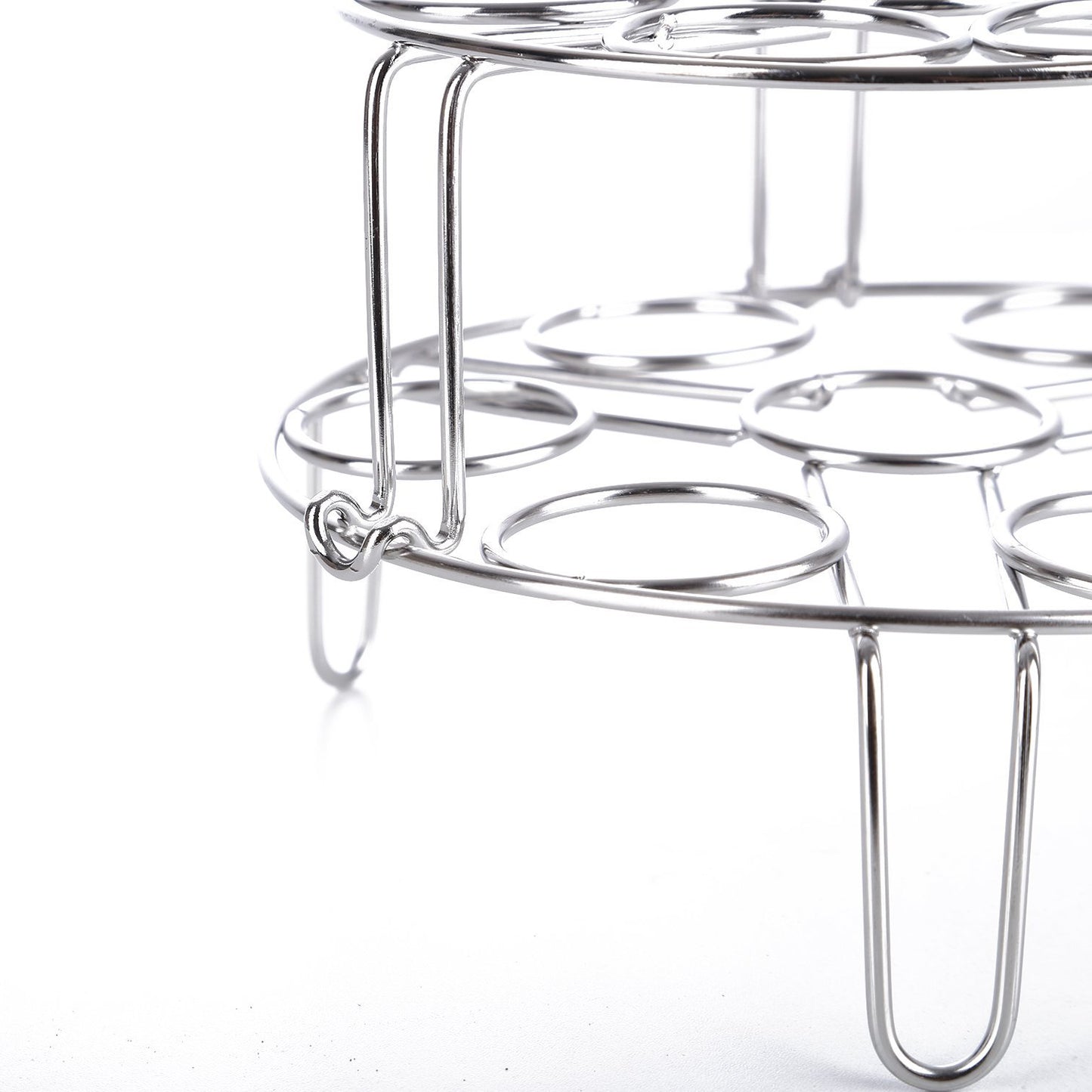2Pcs/Pack Egg Vegetable Pressure Cooker Steam Rack Stainless Steel Food Basket Stand