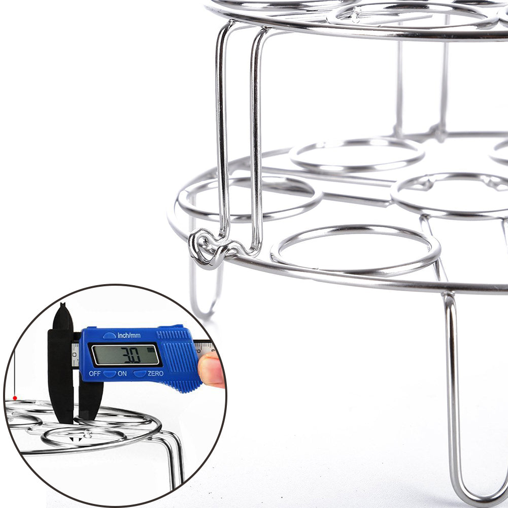 2Pcs/Pack Egg Vegetable Pressure Cooker Steam Rack Stainless Steel Food Basket Stand