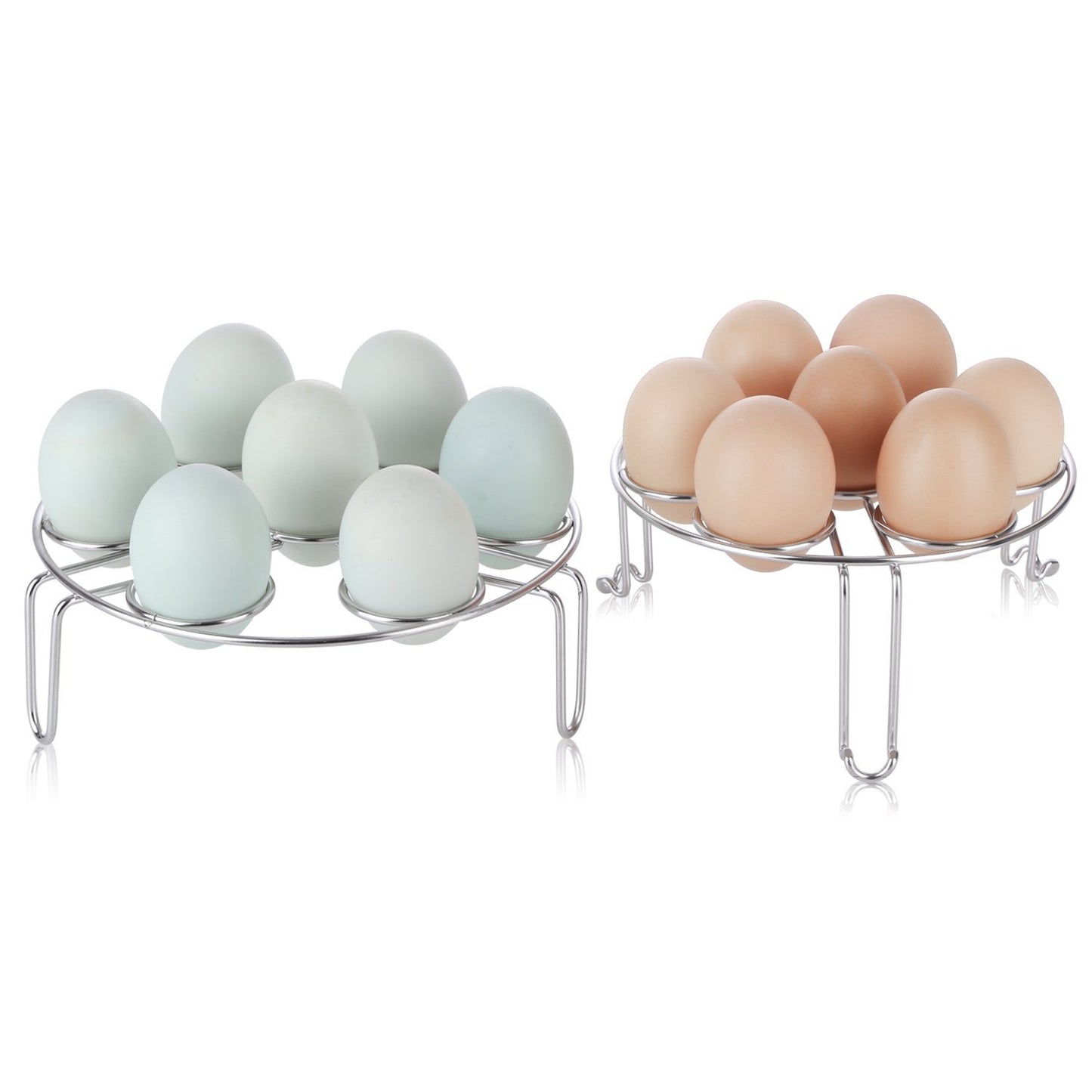 2Pcs/Pack Egg Vegetable Pressure Cooker Steam Rack Stainless Steel Food Basket Stand