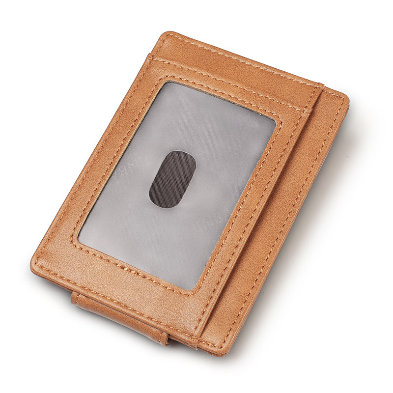 Anti-magnetic ID Card Bank Card Anti-Theft Swiping Wallet Pocket Bus Card Bag