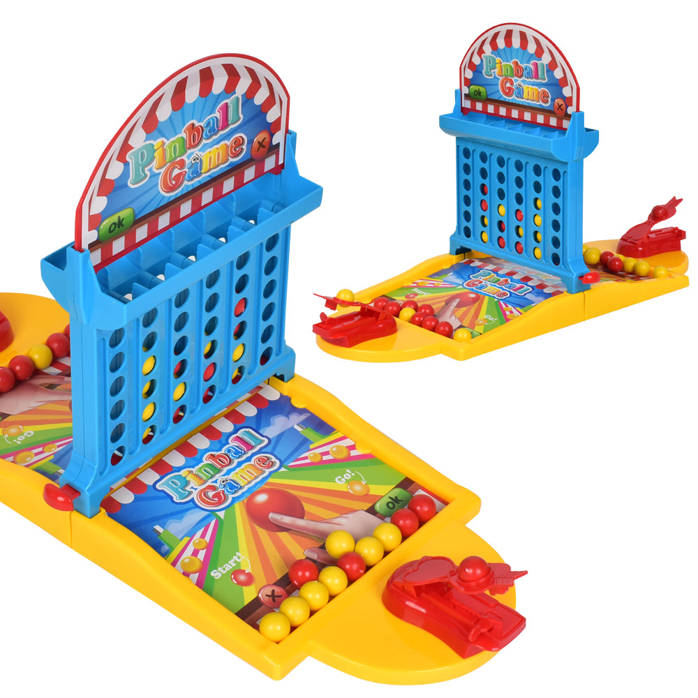 2 in 1 Desktop Pinball and Connect Four In A Line Board Game Parent-child Interaction Educational Toy