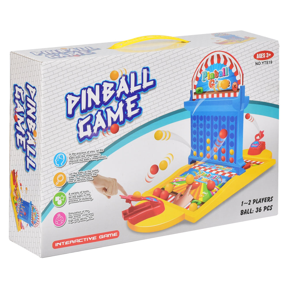 2 in 1 Desktop Pinball and Connect Four In A Line Board Game Parent-child Interaction Educational Toy
