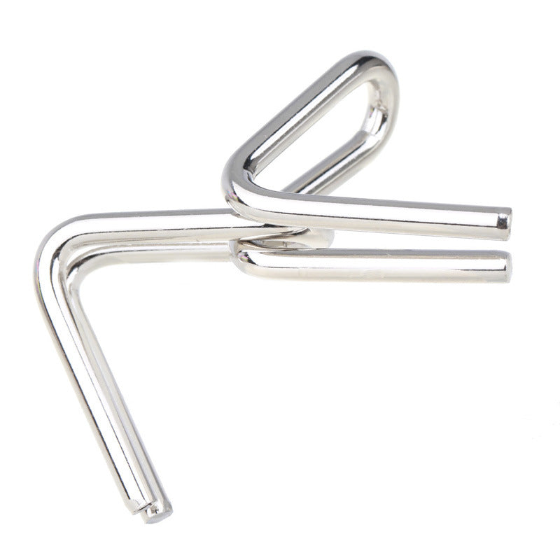 24Pcs / Set Nickel Plated Steel Wire Unlock Toy Brain Teaser Puzzle Lock Adult Children Toy