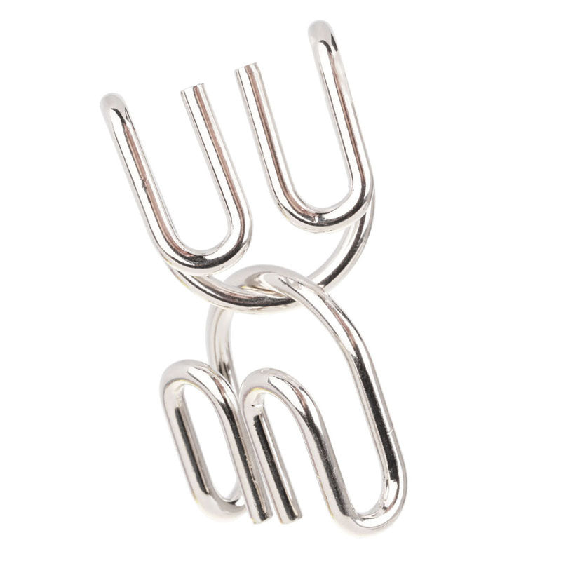 24Pcs / Set Nickel Plated Steel Wire Unlock Toy Brain Teaser Puzzle Lock Adult Children Toy