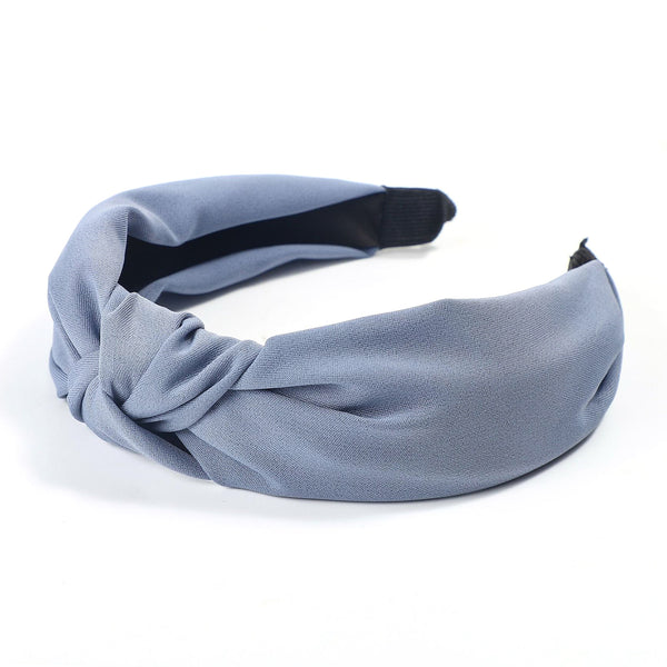 HQ335 Simple Style Headband Wide Edge Fashionable Knot Hair Band Solid Color Design for Women Girls